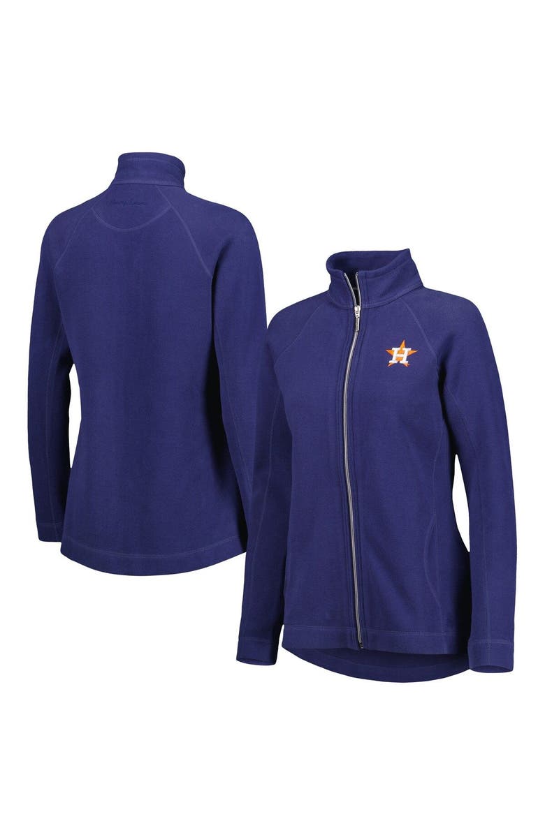Tommy Bahama Women's Tommy Bahama Navy Houston Astros Aruba Raglan Full-Zip Jacket, Main, color, Navy