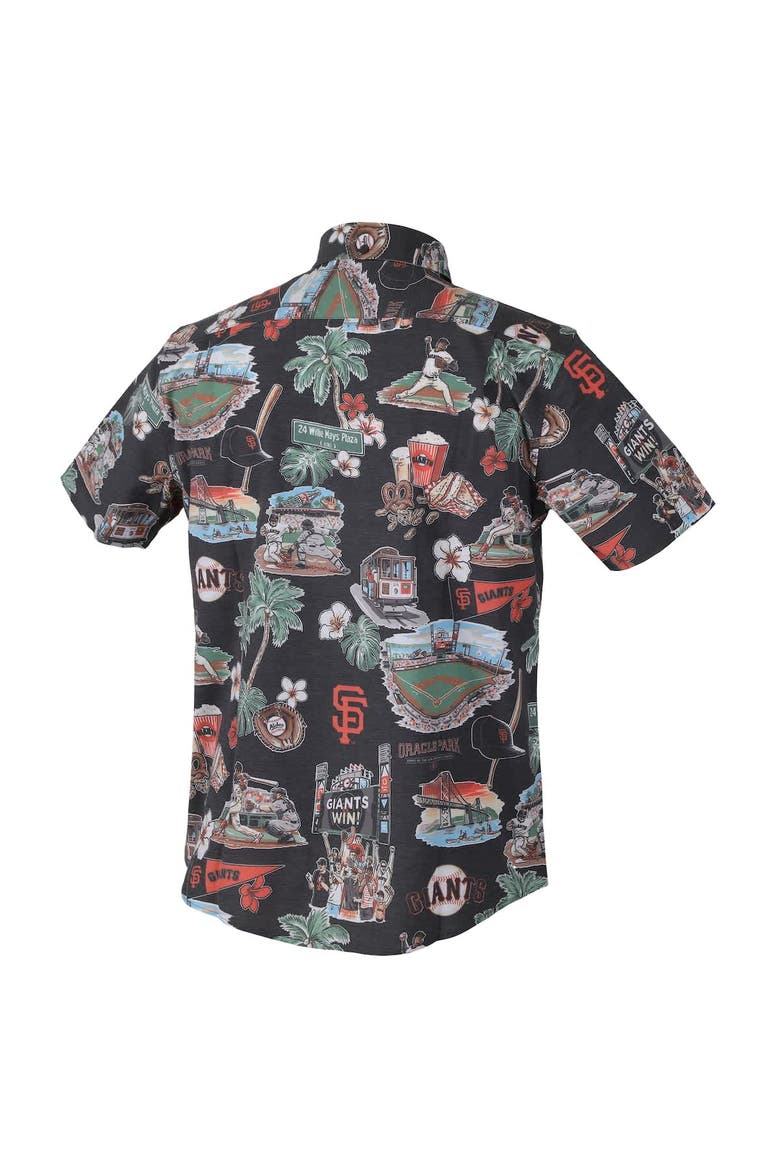 Men's Reyn Spooner  Black San Francisco Giants Scenic Tri-Blend Performance Button-Up Top, Alternate, color, Black