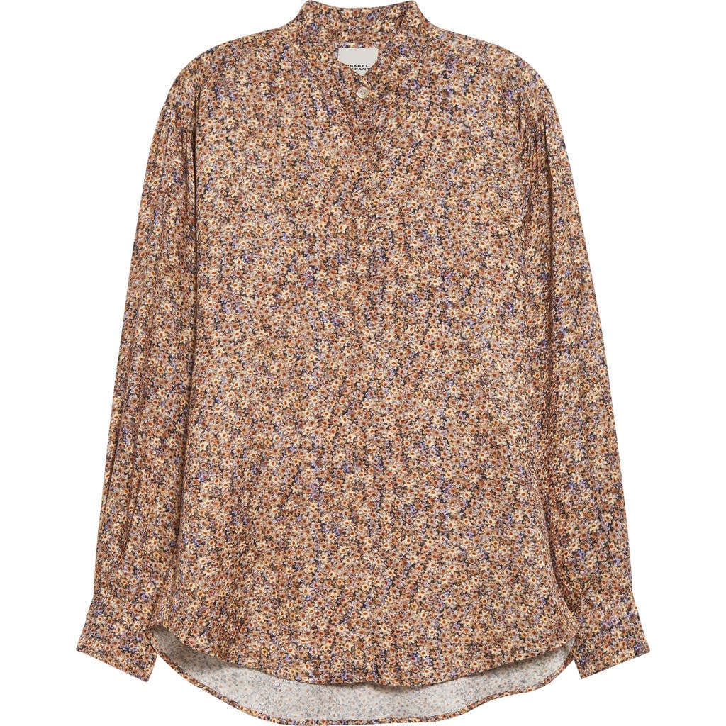 Isabel Marant Harlow Ditsy Floral Popover Top In Multi