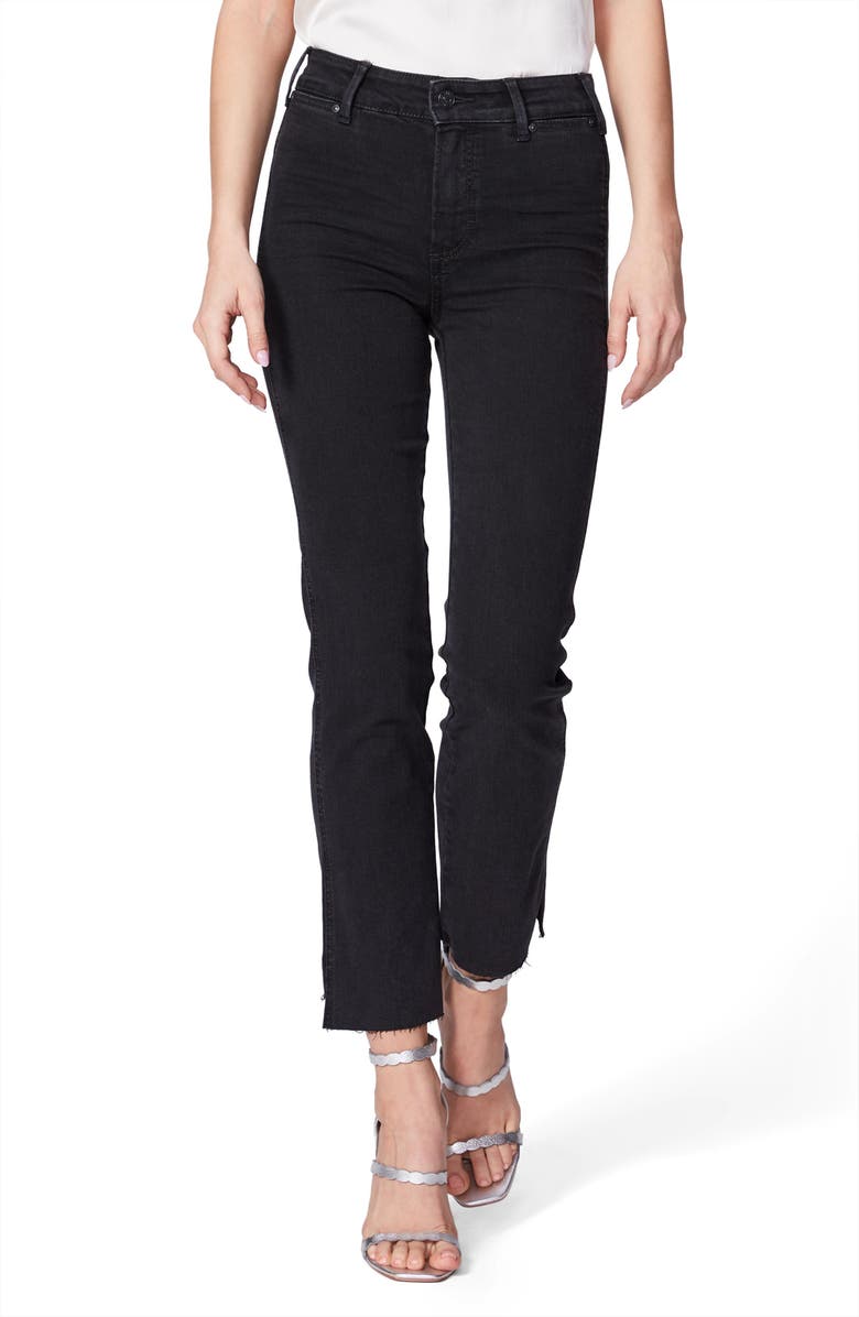 PAIGE Cindy Slit Hem Ankle Straight Leg Jeans, Main, color, 