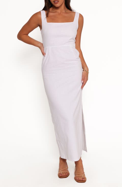 Emery Sleeveless Cotton & Linen Maxi Dress