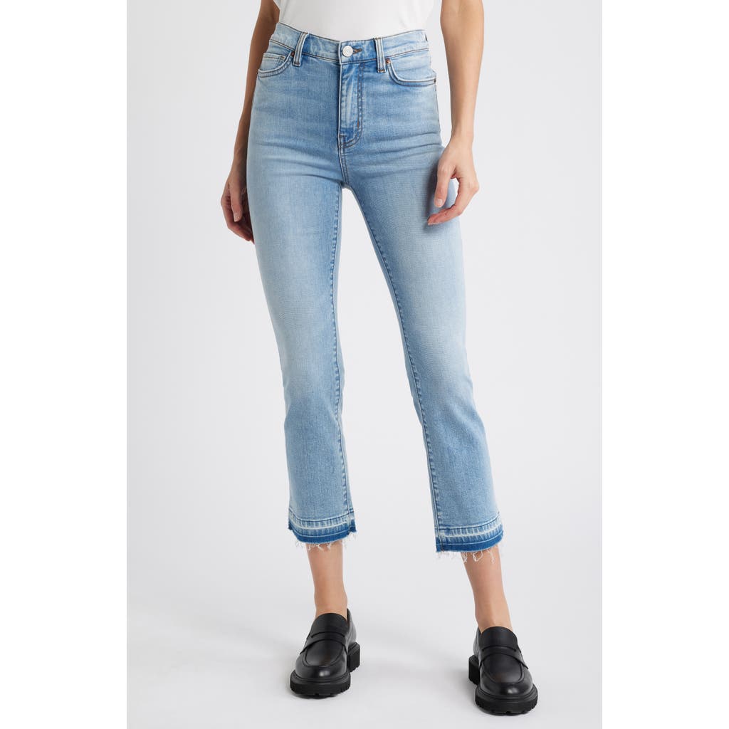 FRAME FRAME LE HIGH RELEASED HEM ANKLE STRAIGHT LEG JEANS