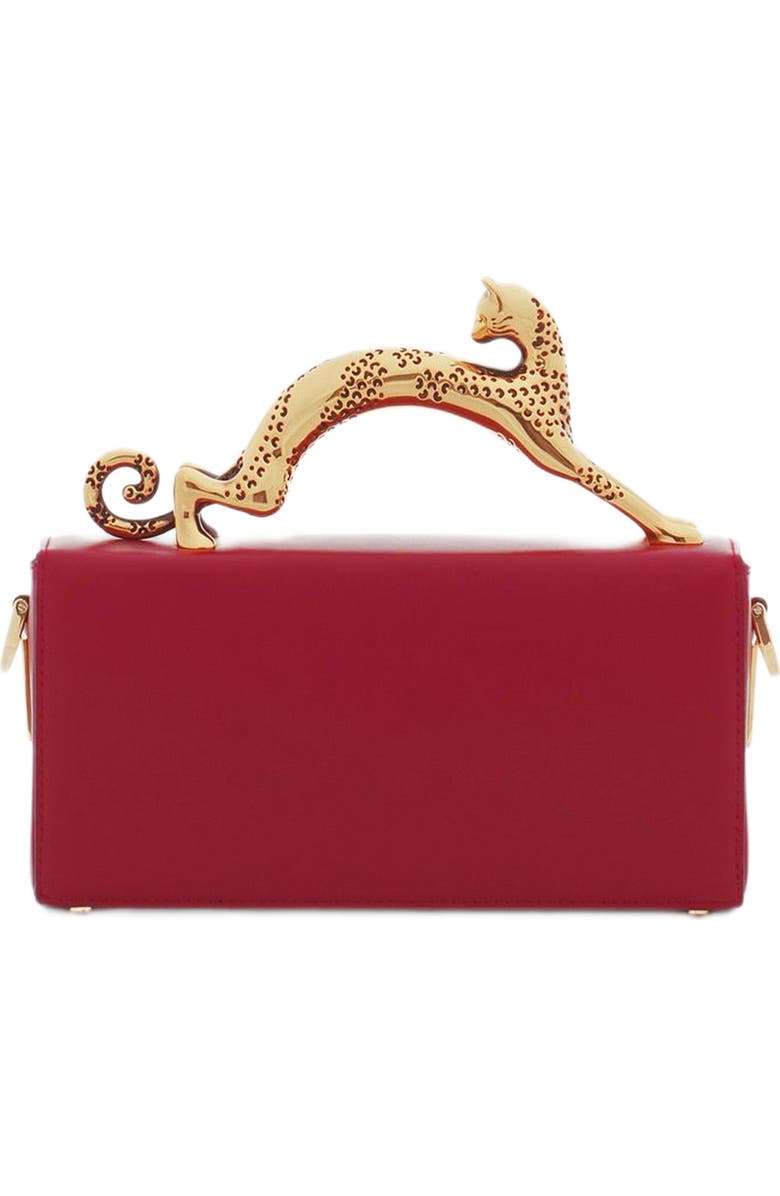 Lanvin Nano Pencil Cat Leather Bag, Alternate, color,