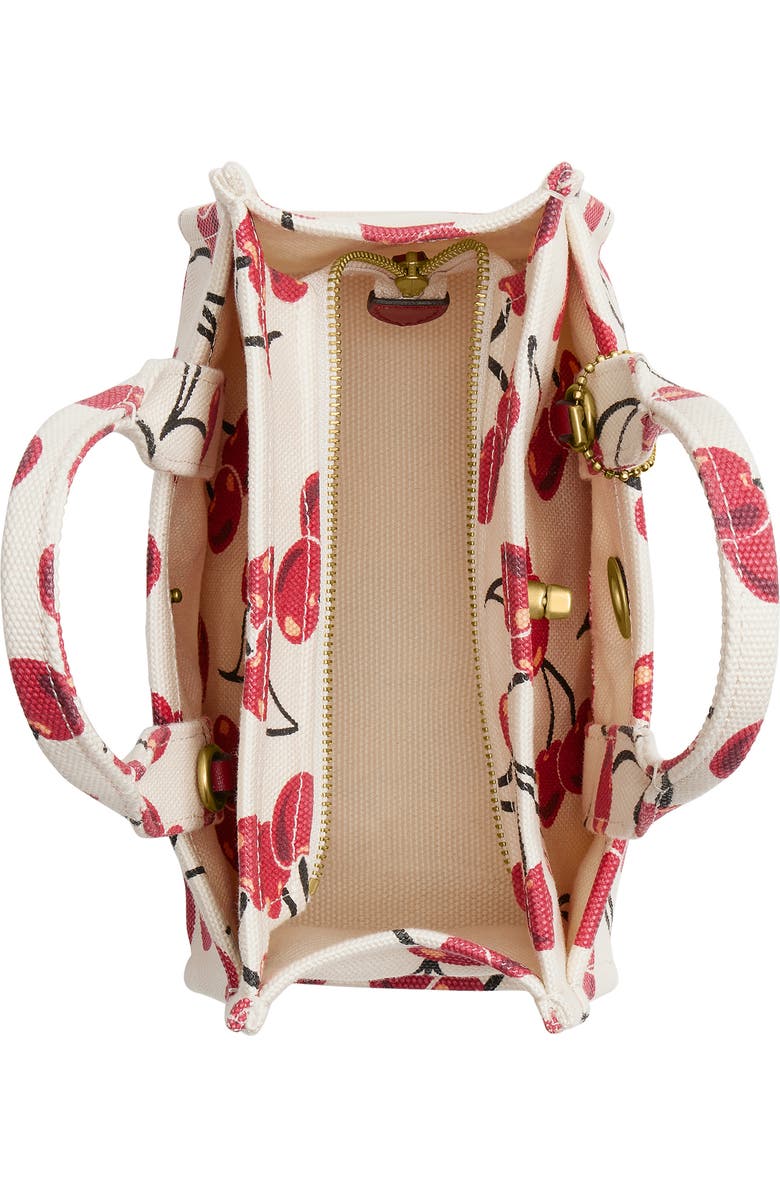 COACH Cargo Tote Bag 20 With Cherry Print, Alternate, color,