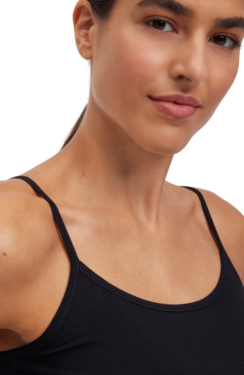 Falke Daily Climate Cotton Blend Camisole, Alternate, color, Black