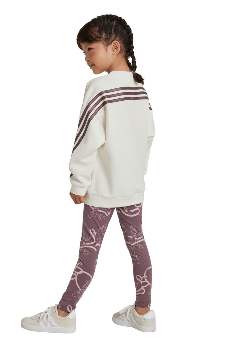 adidas x Disney Kids' Daisy & Minnie Sweatshirt & Leggings Set, Alternate, color, 