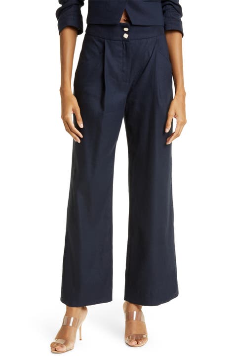 Kuna Linen Blend Flare Pants