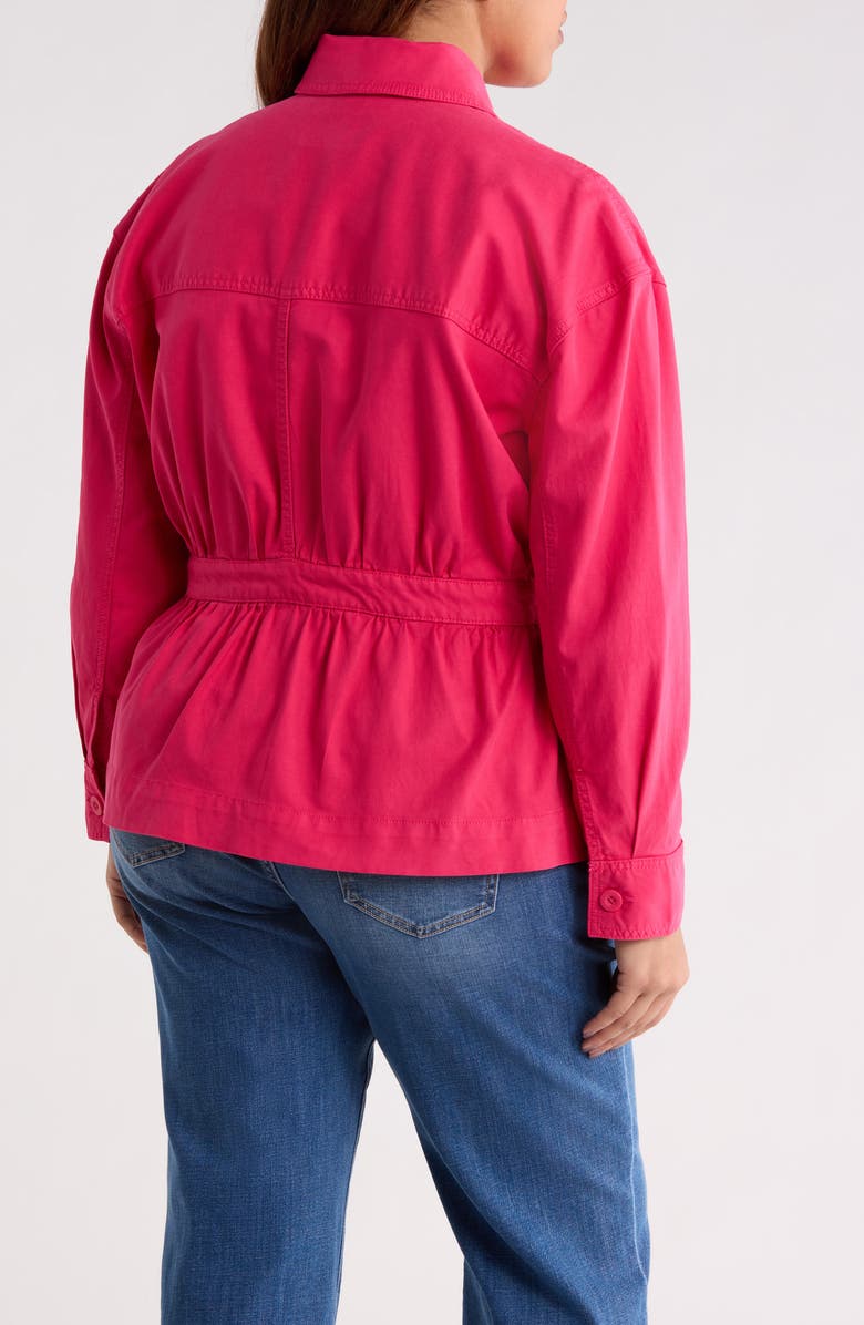 Liverpool Los Angeles Relaxed Cinched Shacket, Alternate, color, Diva Pink