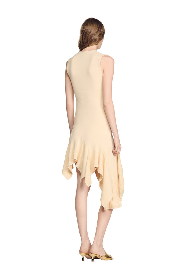 Asymmetric Knit Dress, Alternate, color, Vanilla