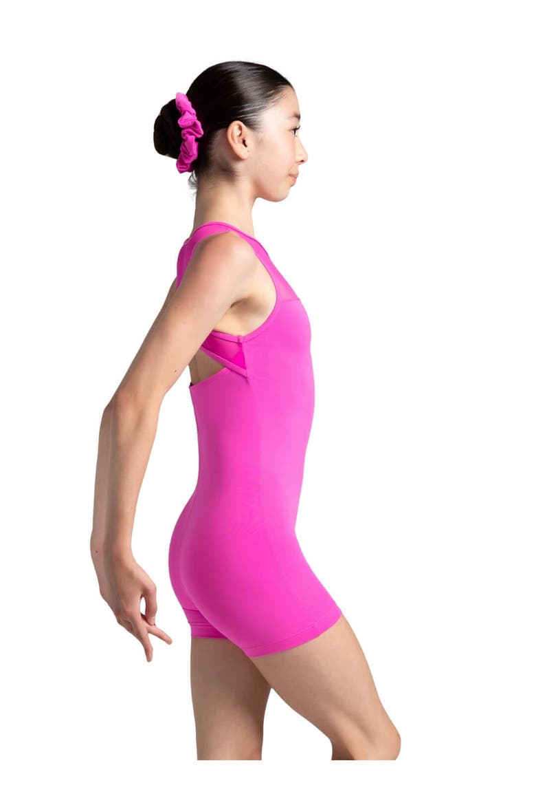 Future Star Rainbow Star Biketard, Alternate, color, medium pink