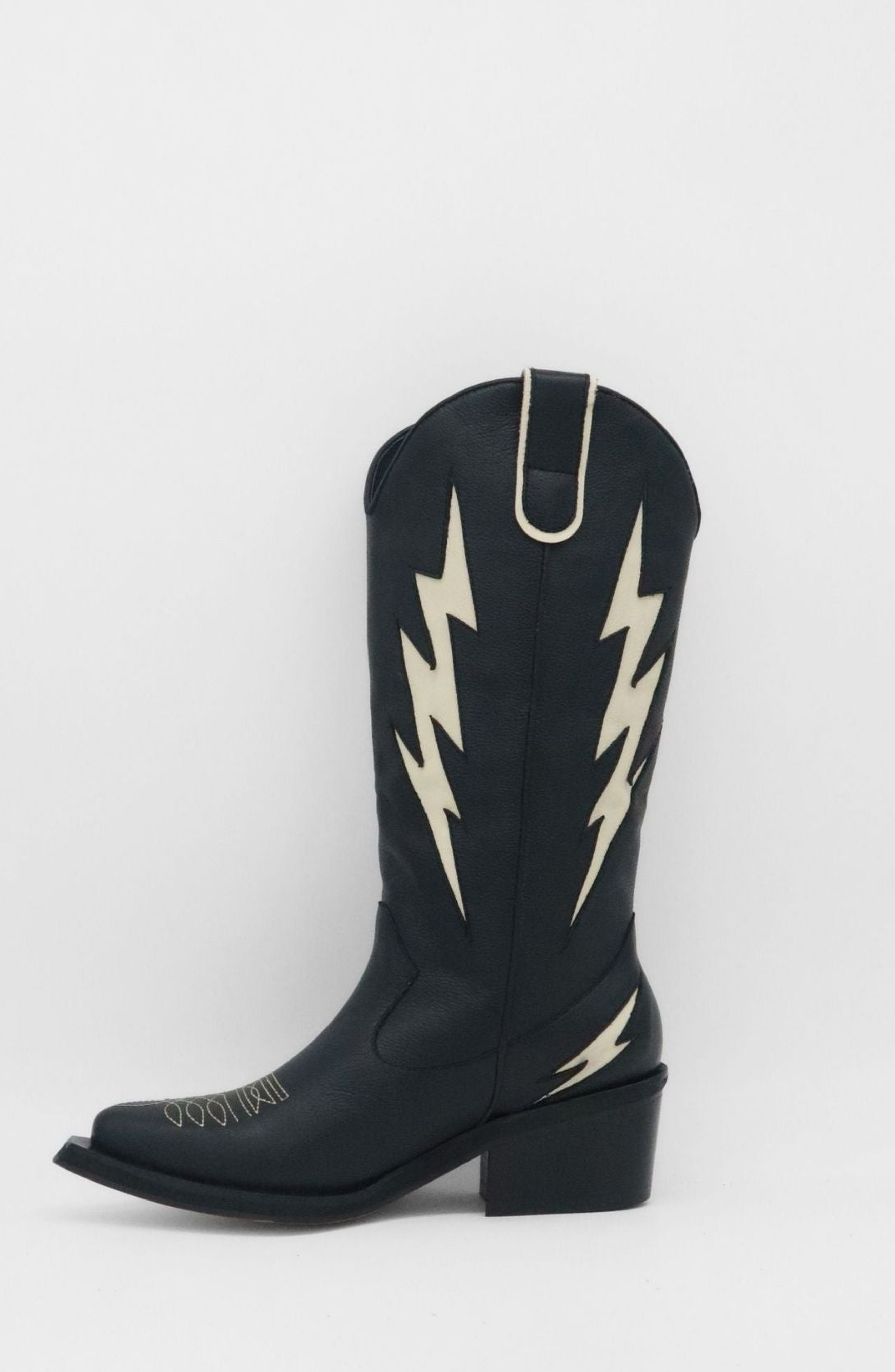 STIVALI NEW YORK Kiss Western Cowboy Boots, Alternate, color, Black