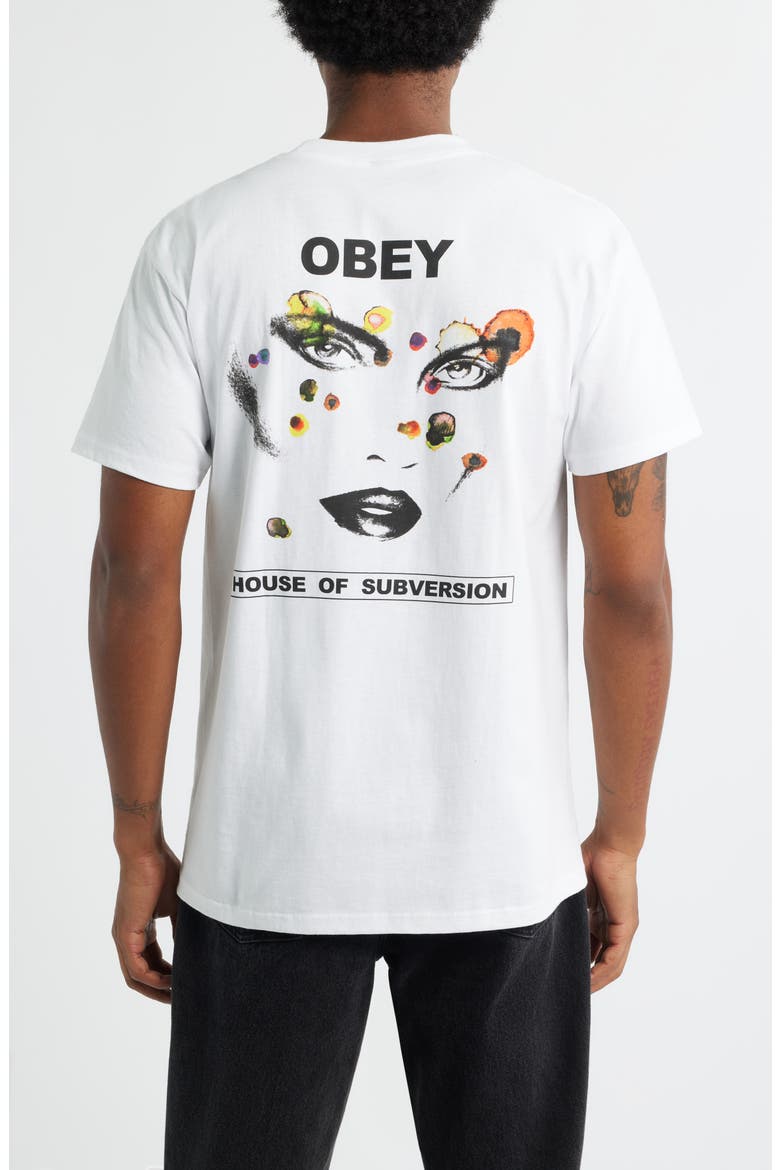 Face of Subversion Graphic T-Shirt, Alternate, color, WHITE