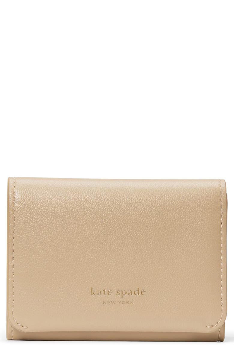 Kate Spade New York grace leather card case, Main, color, Timeless Taupe