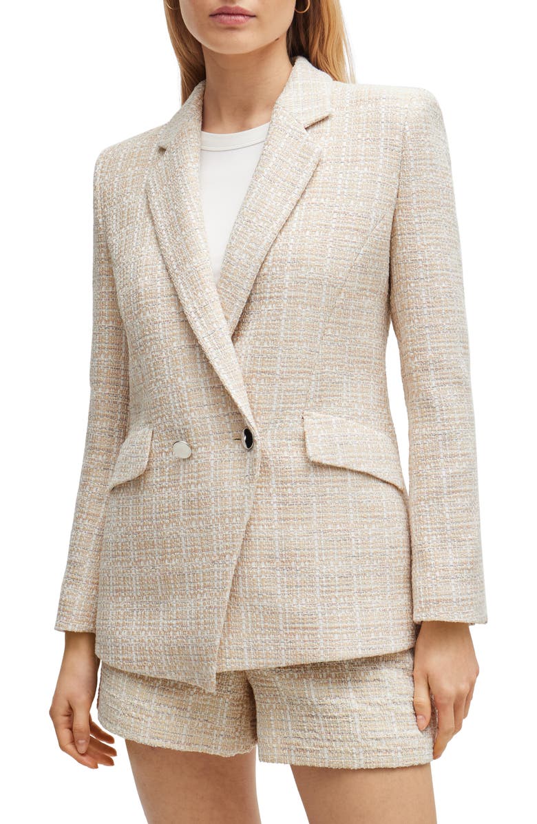 BOSS Jarinara 3 Tweed Blazer, Main, color, 