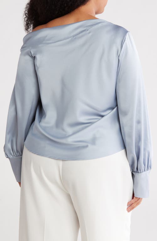 Shop Renee C Drop Shoulder Satin Top