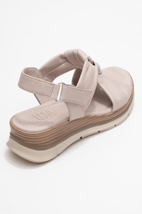 Forever & Always Shoes Oara Leather Sandal In Sand