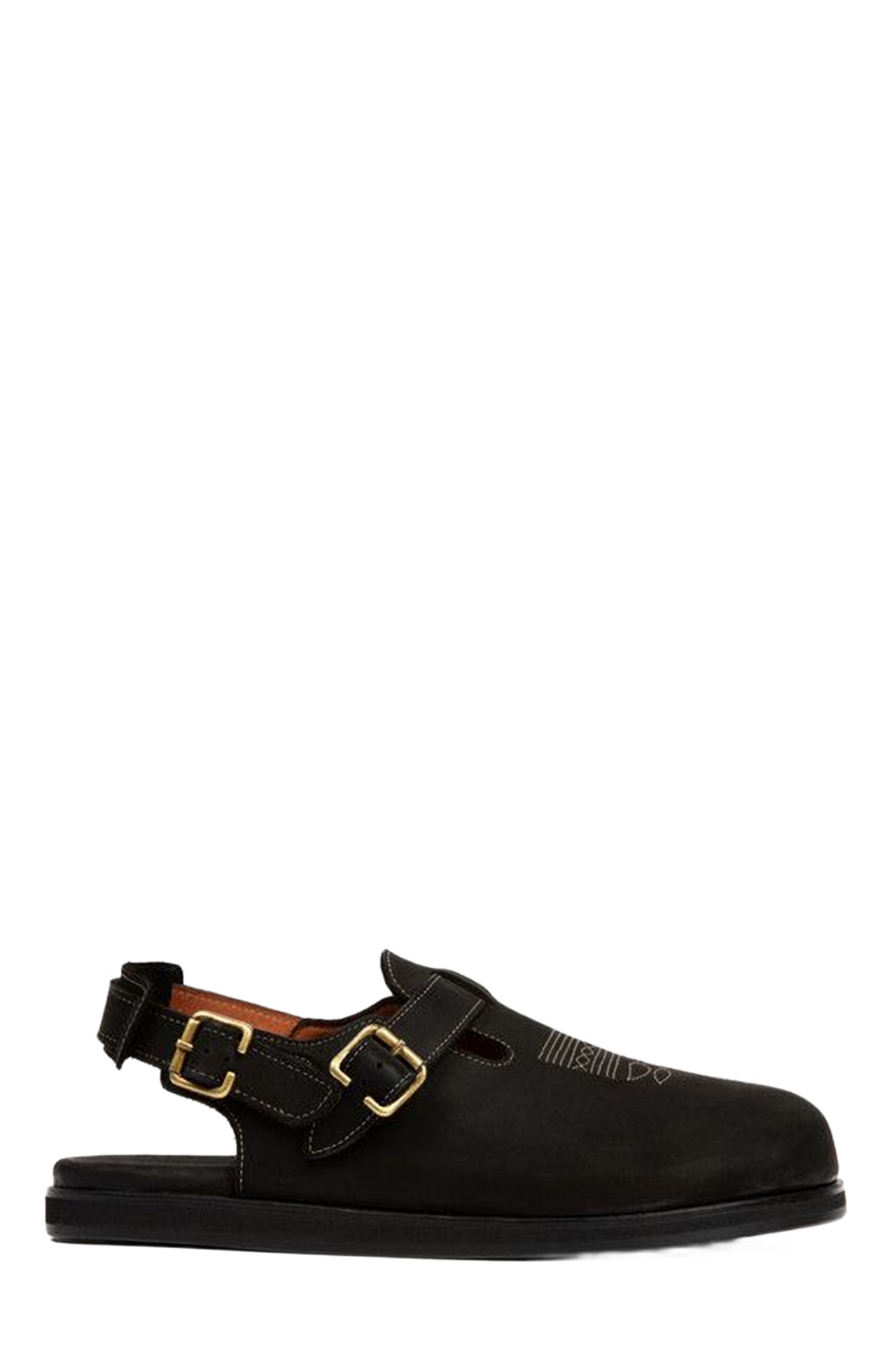 Anthony Veer Harbor Moc Sandal, Main, color, Obsidian Oil Black