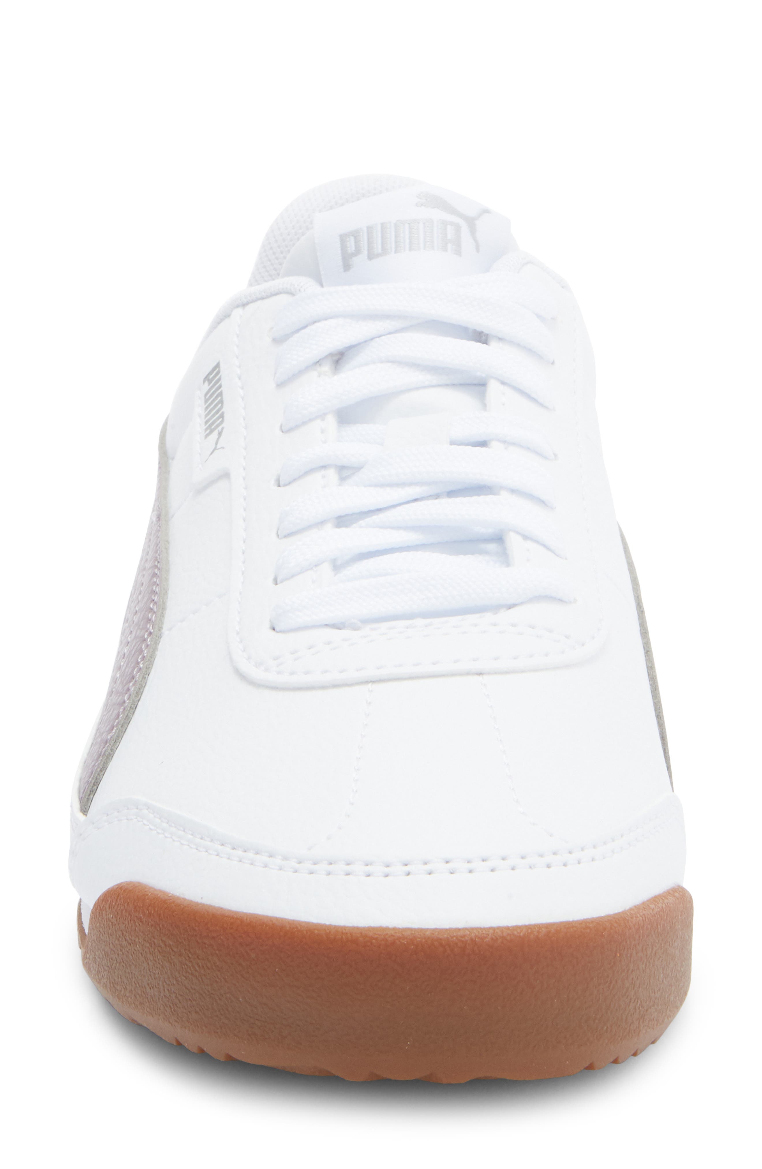 PUMA Turino II Sneaker, Alternate, color, Puma White/ Plum Jam/ Silver