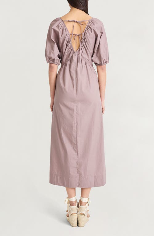 The Good Journey Puff Sleeve Maxi Dress In Neutral