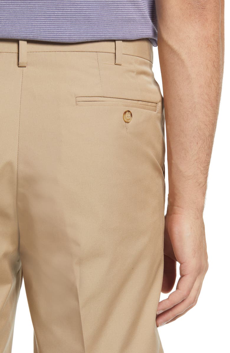 Berle Prime Flat Front Poplin Shorts, Alternate, color, Tan