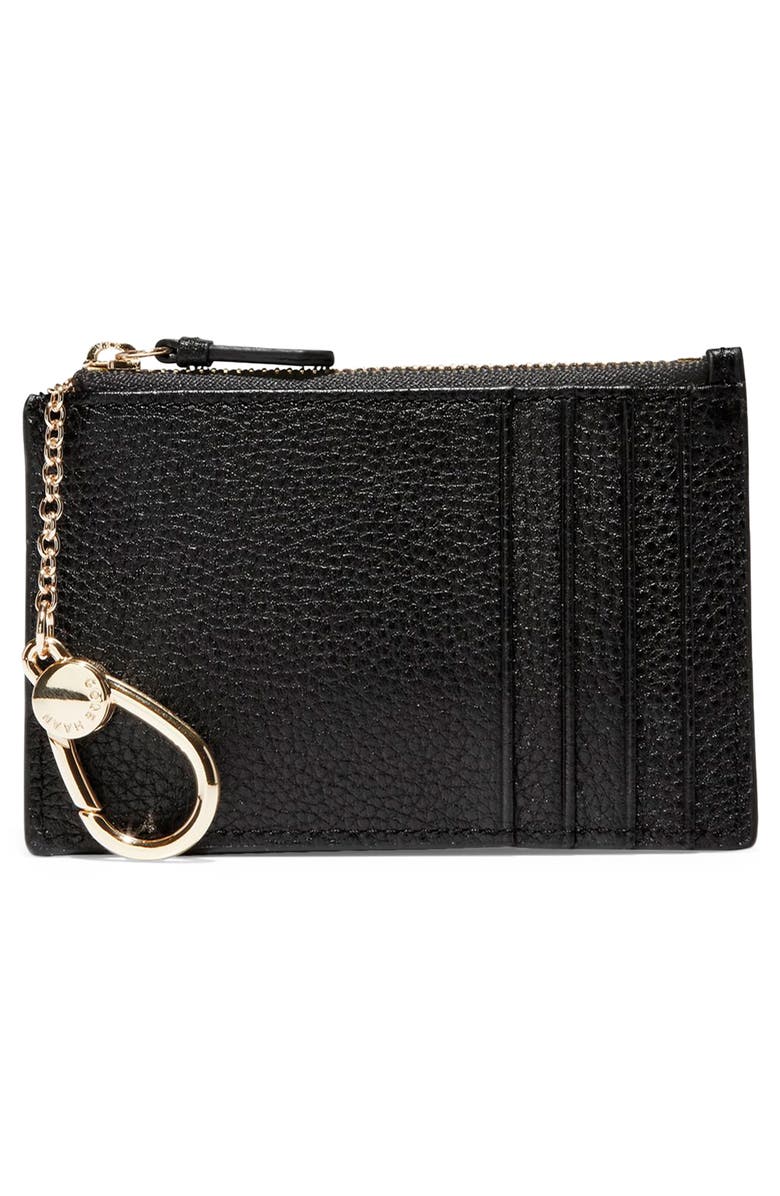 Cole Haan Top Zip Card Case, Alternate, color, 