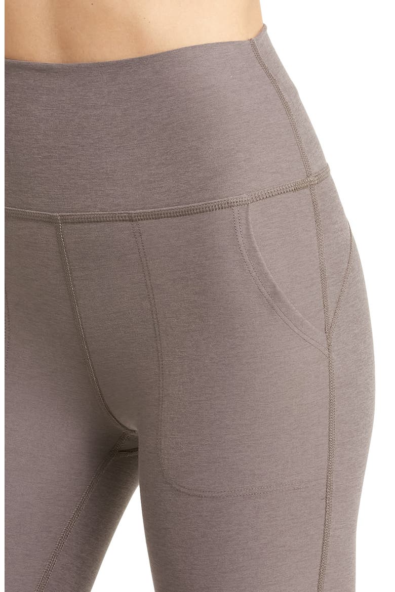 Space Dye High Waist All Day Flare Leggings, Alternate, color, WOODLAND HEATHER