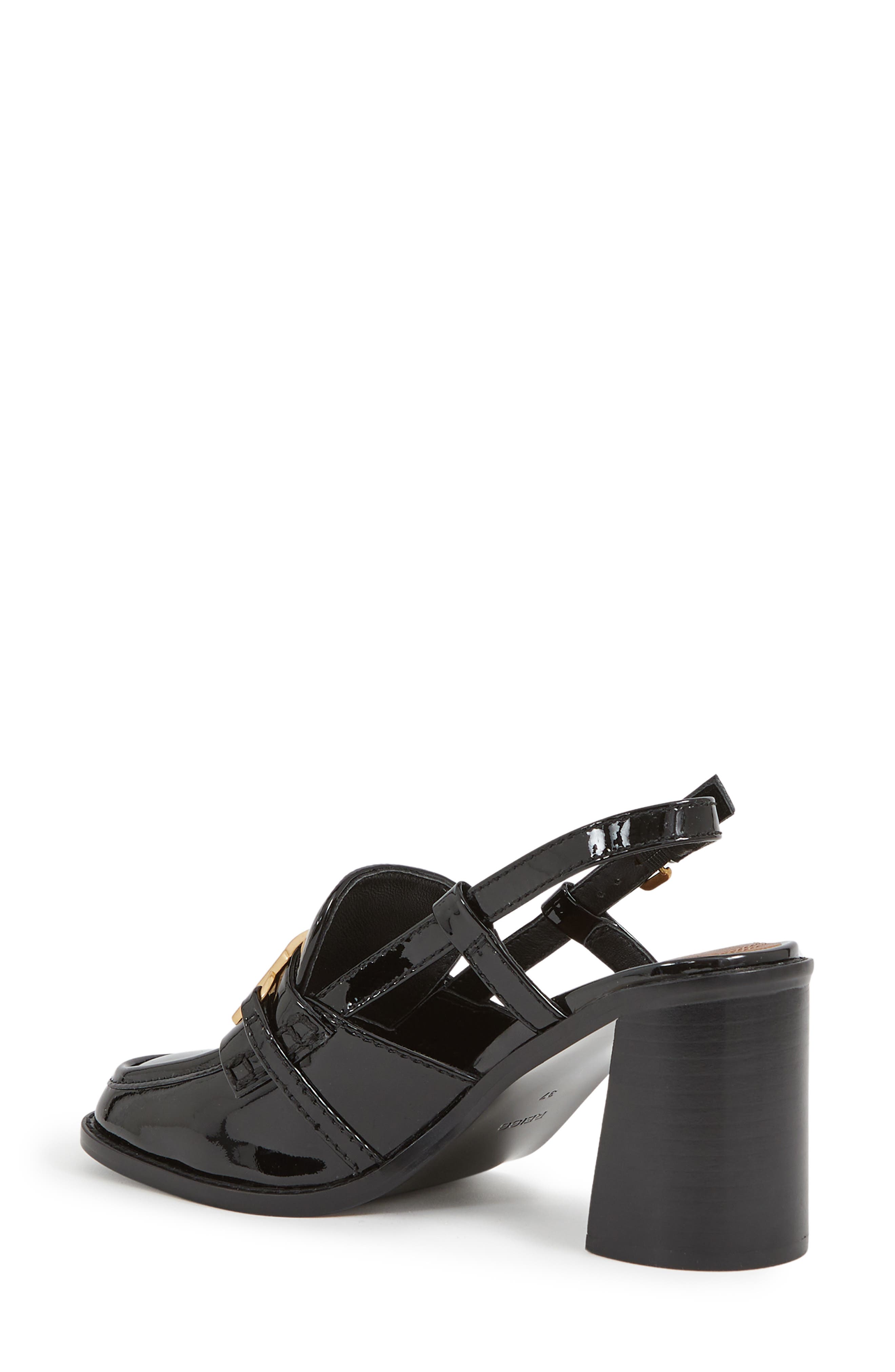 Reiss Laura Slingback Loafer Pump, Alternate, color, Black