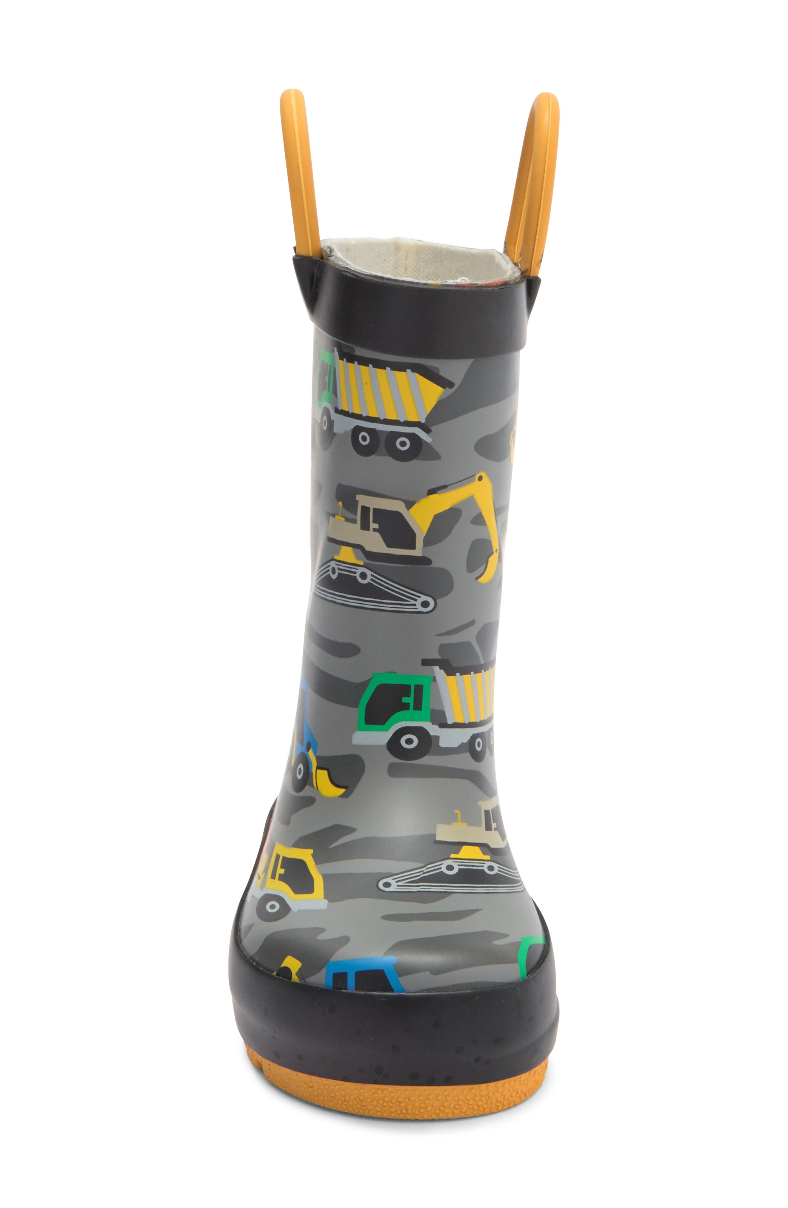 Western Chief Kids' Construction Rain Boot, Alternate, color, Gray