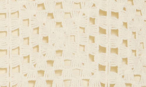 Frame Granny Square Crochet Dress In Cream