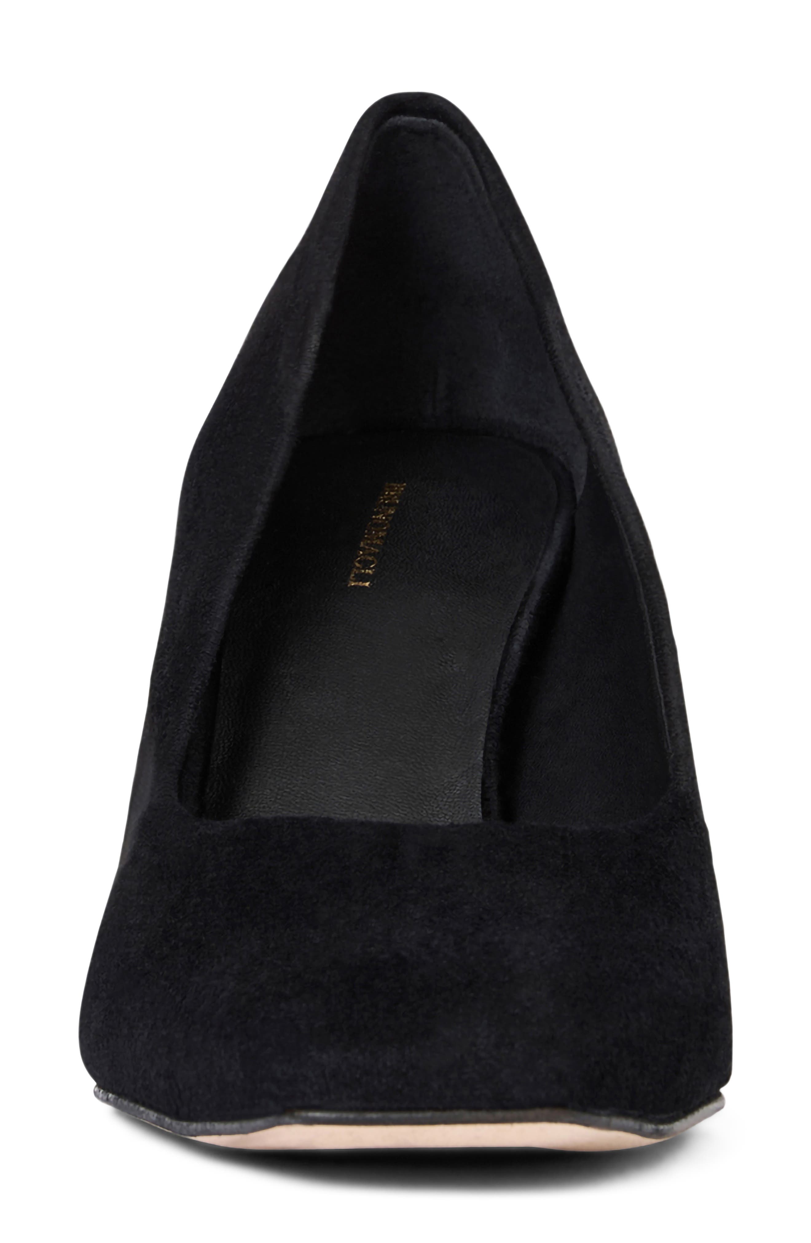 Amadora Block Heel Pump, Alternate, color, BLACK