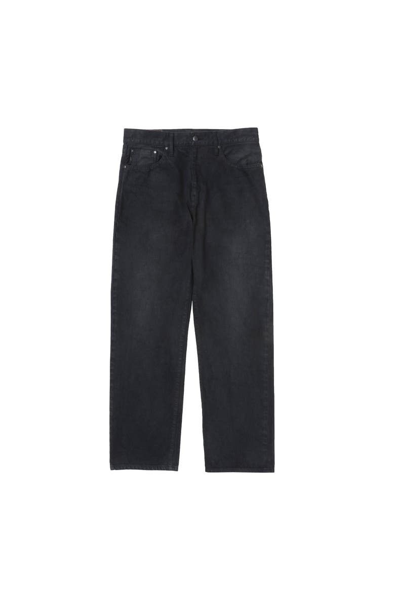 vowels Straight Denim, Main, color, Black