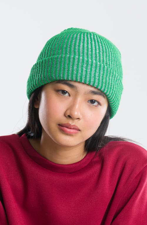 Verloop Rib Beanie In Green