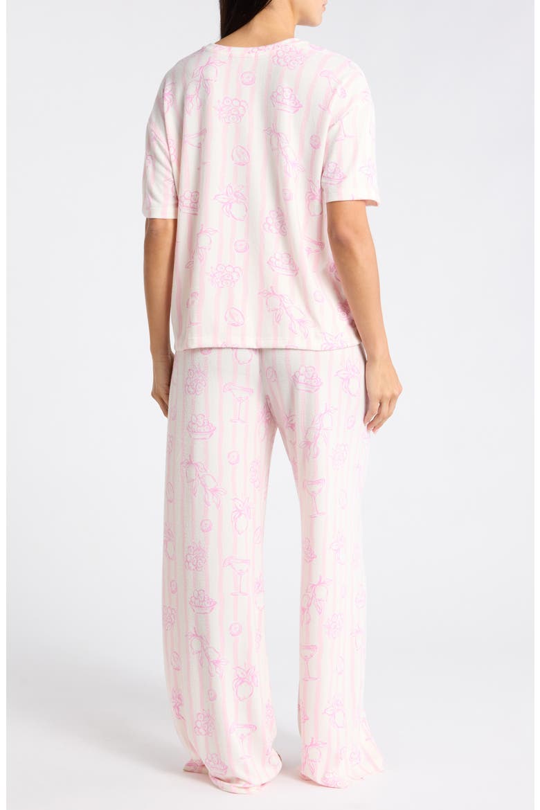 Print Relaxed Fit Pajamas, Alternate, color, BLUSH