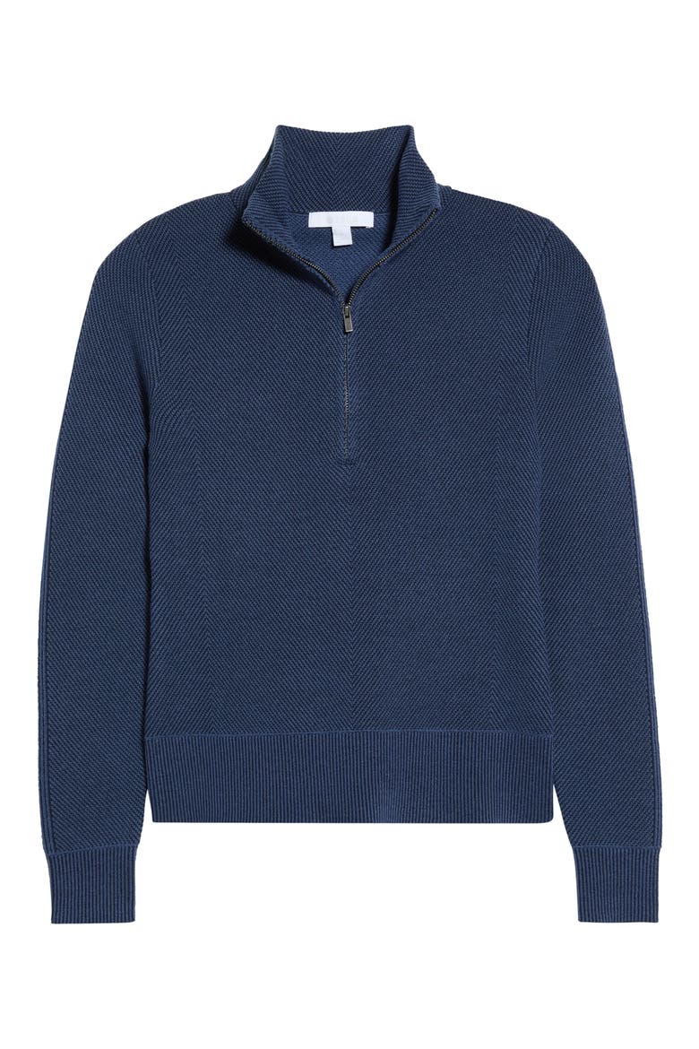 Alpine Half Zip Sweatershirt, Main, color, NAVY PEACOAT-BLUE MARL