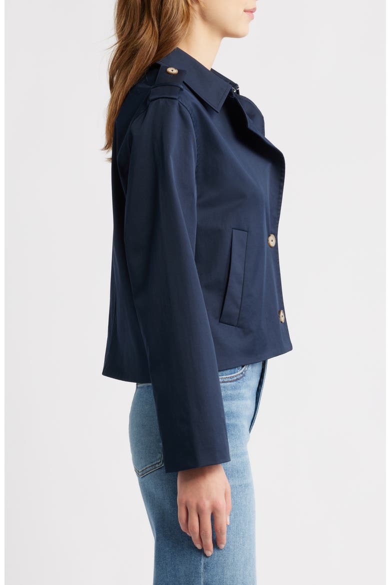 Short Trench Jacket, Alternate, color, NAVY