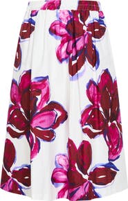City Chic Floral Print Maxi Skirt