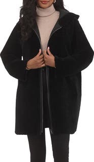 GORSKI Reversible Textured Genuine Shearling Jacket