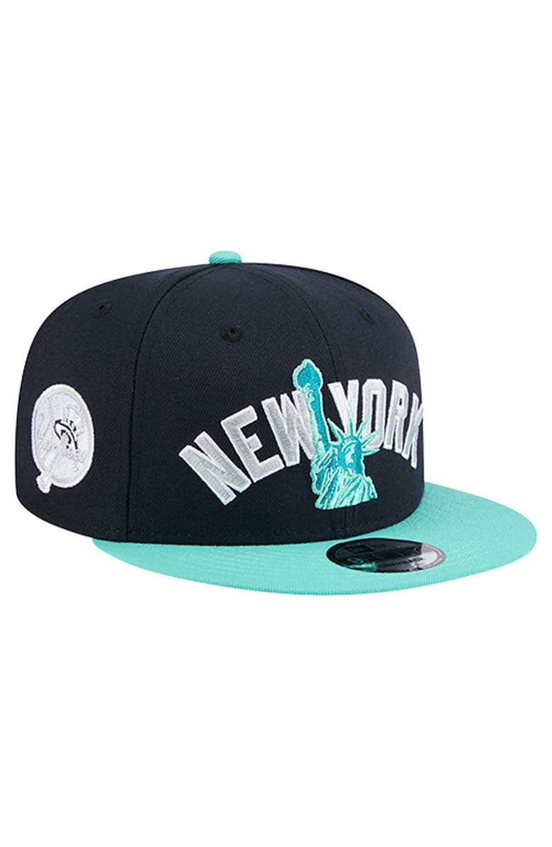 New Era Men's New Era Navy New York Yankees Clear Mint 9FIFTY Snapback Hat, Main, color,