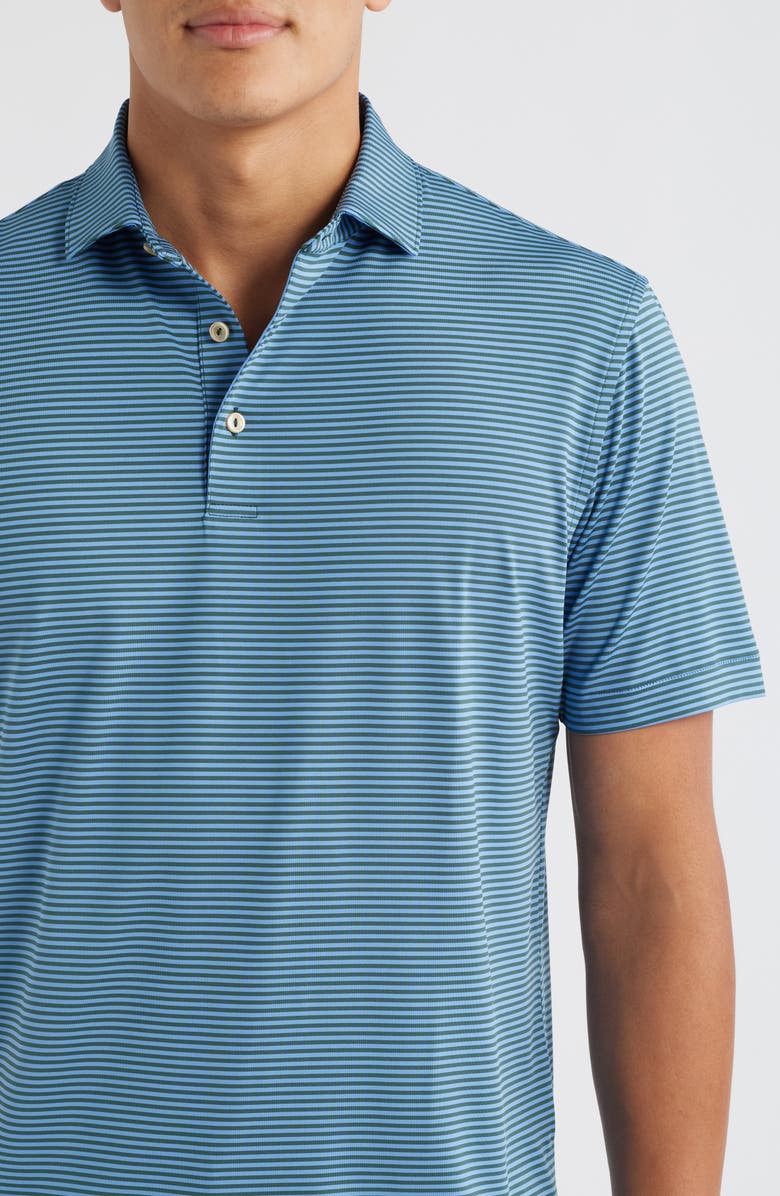 Peter Millar Hales Performance Jersey Polo, Alternate, color, Nordic Pine