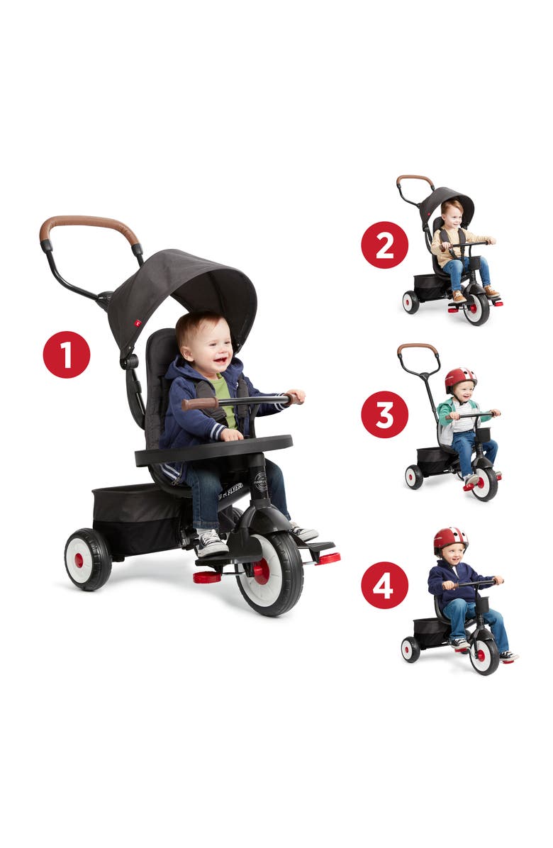 Radio Flyer City 4-in-1 Stroll 'N Trike, Alternate, color, Gray