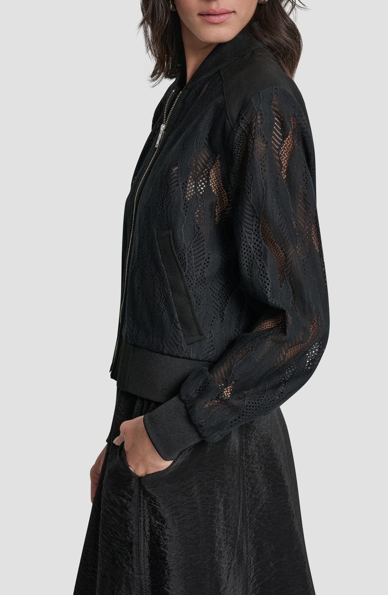 DKNY Abstract Lace Jacket, Alternate, color, 