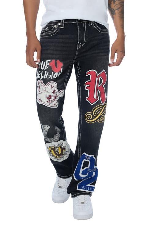 Ricky Big T Flap Patches Straight Jeans