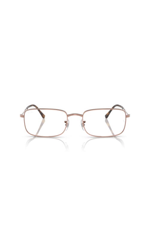 Ray Ban Ray-ban 56mm Irregular Optical Glasses In Neutral