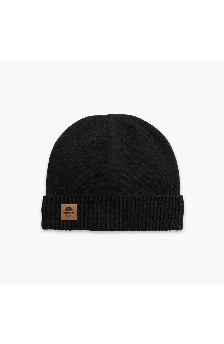 Turtle Fur Thatcher Beanie, Main, color, Black