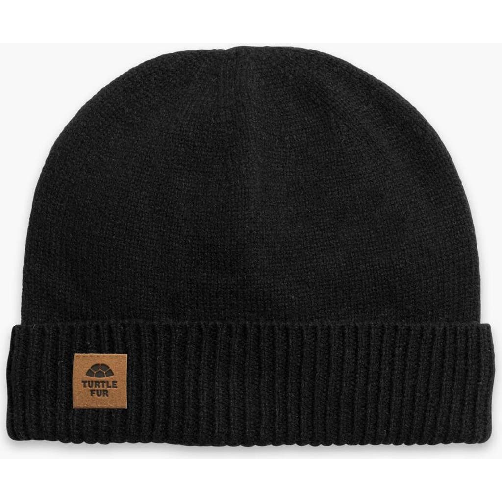 Turtle Fur Thatcher Beanie In Black