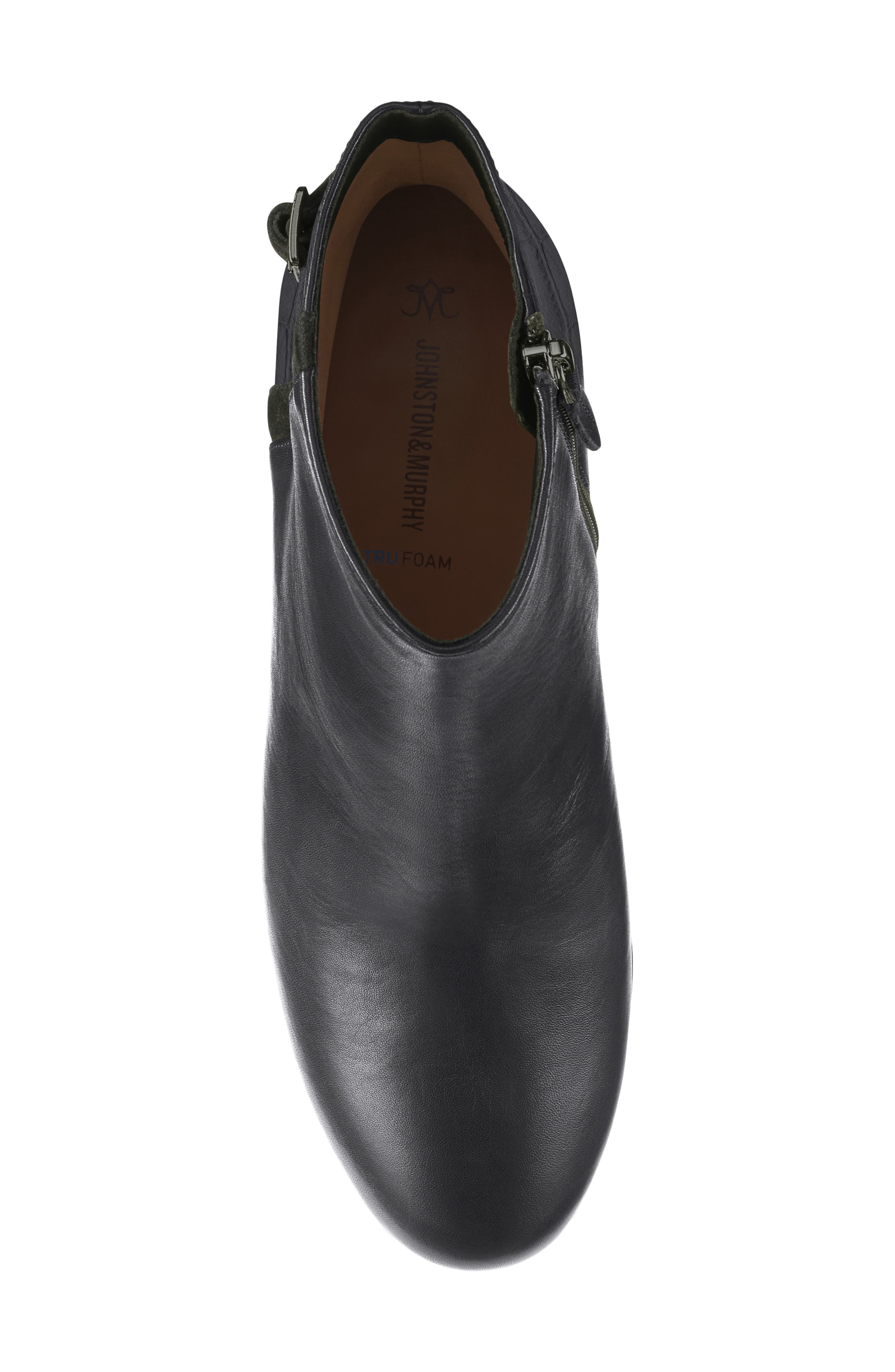 Sienna Belted Bootie, Alternate, color, BLACK NAPPA LEATHER