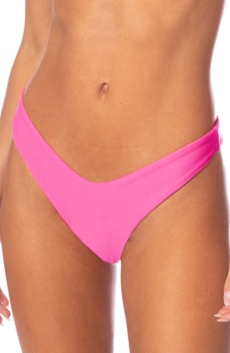 Maaji Radiant Pink Splendor Bikini Bottoms, Main, color,