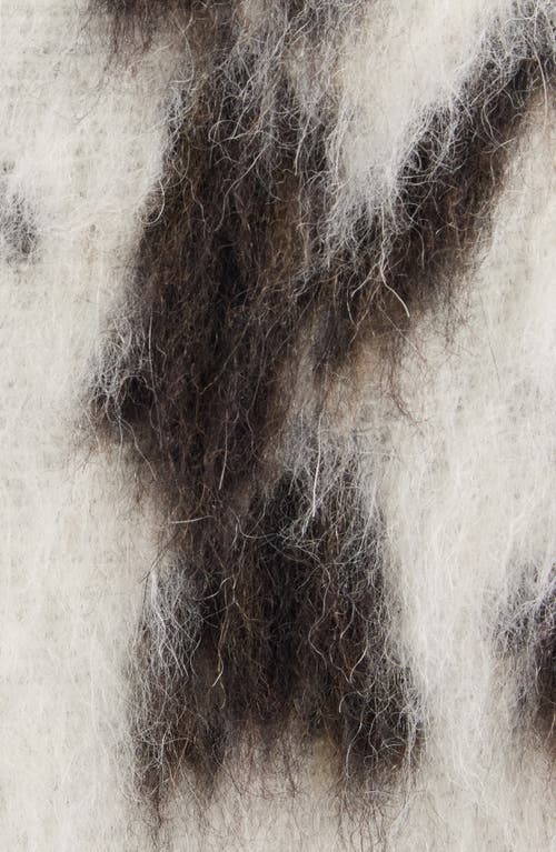 Dries Van Noten Rafaella Cow Print Faux Fur Jacket In Animal Print