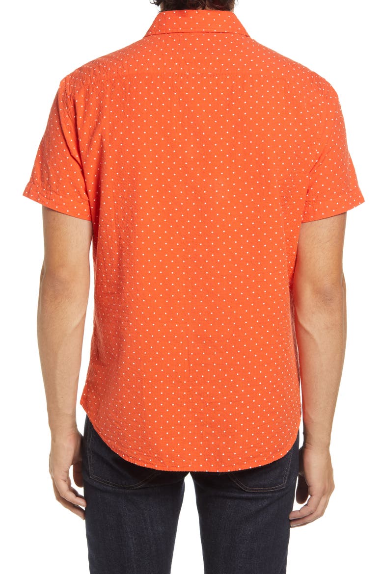 Riviera Slim Fit Short Sleeve Button-Up Shirt, Alternate, color, MILLER COVE SEERSUCKER