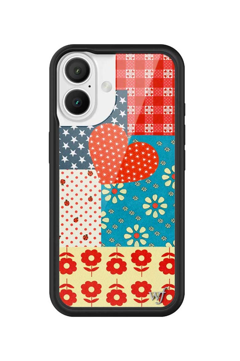 Flower Patch iPhone Case, Alternate, color, Red